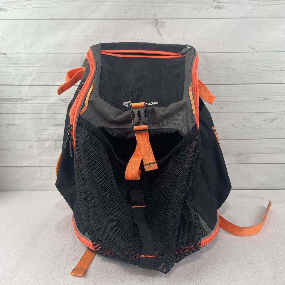 Easton Baseball Backpack "Walk Off" Model Black With Orange Trim